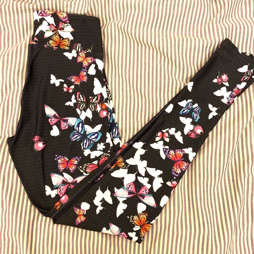 Butterfly High Waist Printed Yoga Legging